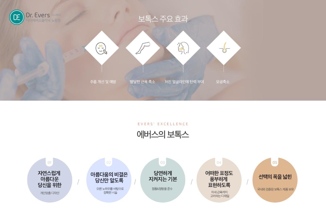사각턱보톡스 효과 귀밑침샘보톡스 효과 윤곽 — 노원피부과 닥터에버스의원 노원점